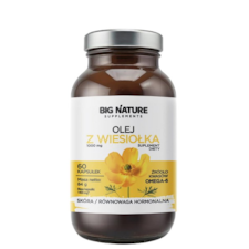 BIG NATURE Kapsułki Olej z wiesiołka 1000mg, 60 kaps.