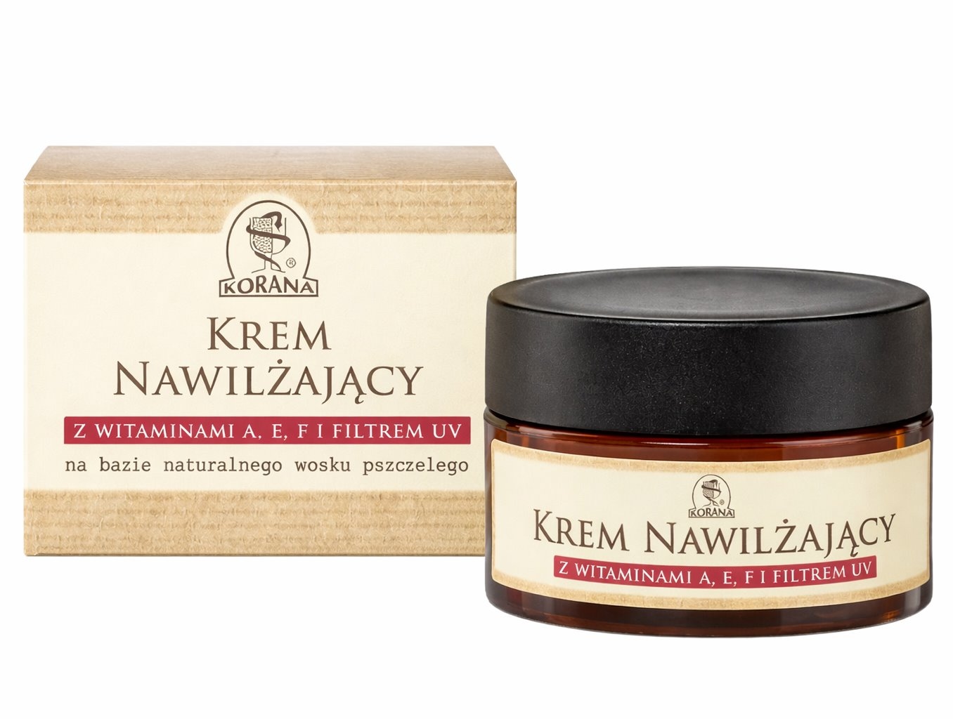 KORANA krem nawilżający z wit. A, E, F  i filtrem UV 50ml