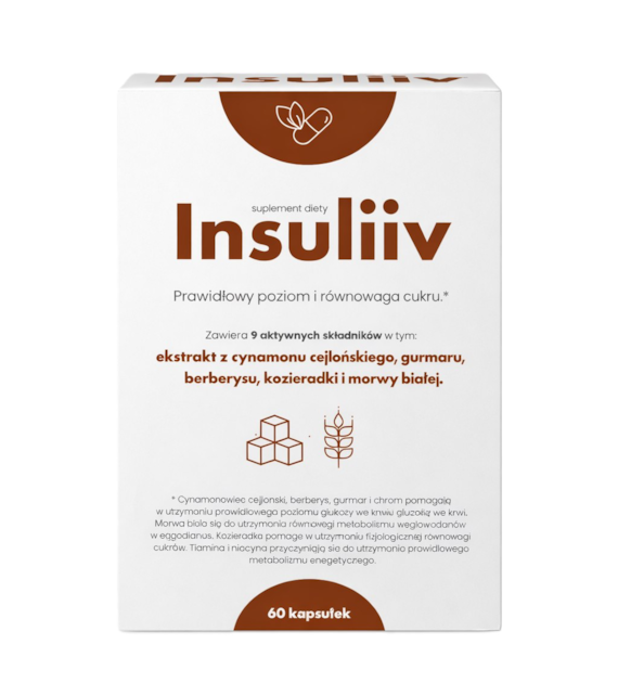 INSULIIV - prawidłowy poziom i równowaga cukru 60 kaps.