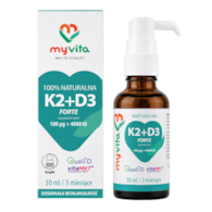 MyVita Witamina K2 100mcg + D3 4000 IU FORTE - krople 30ml