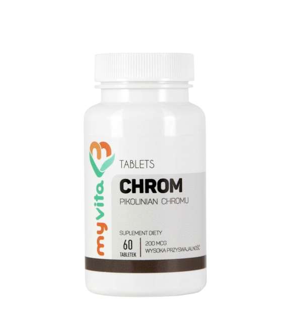 MyVita Chrom 200mcg, 60tabl. - pikolinian chromu