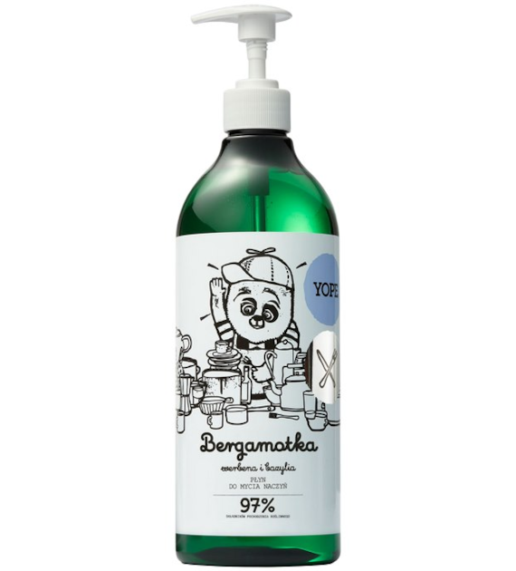 YOPE Płyn do mycia naczyń Bergamotka, werbena i bazylia 750ml