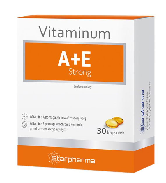 Vitaminum A+E Strong 30kaps. STARPHARMA