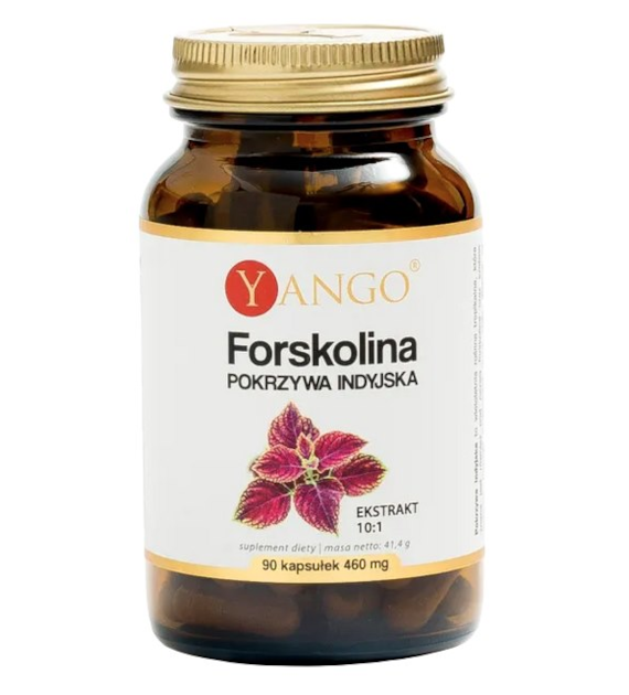 YANGO Forskolina Pokrzywa indyjska ekstrakt 10:1 370mg, 90 kaps.