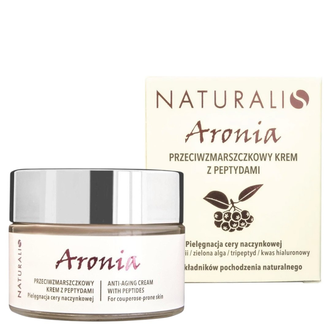 ARONIA Krem przeciwzmarszczkowy z peptydami 50ml NATURALIS