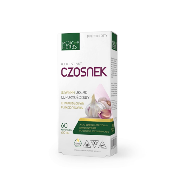 MEDICA HERBS Czosnek 620mg, 60 kaps.