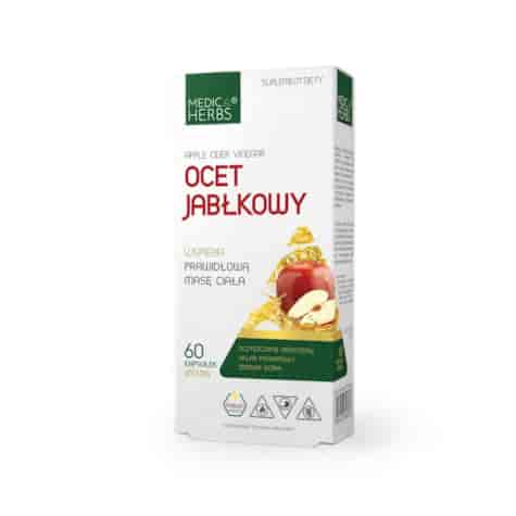 MEDICA HERBS Ocet jabłkowy 650mg, 60 kaps.