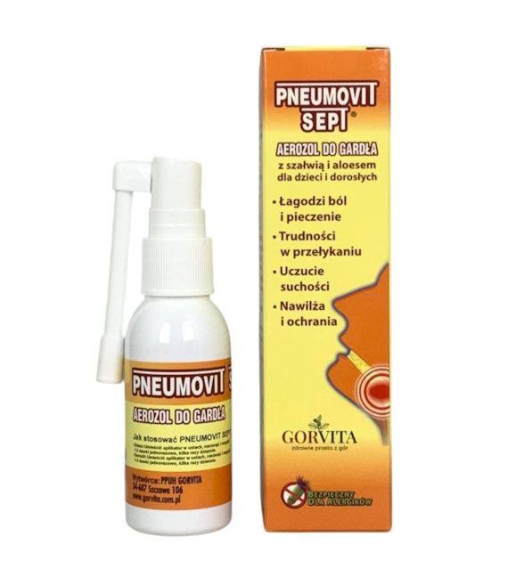 GORVITA Pneumovit sept aerozol do gardła 35ml