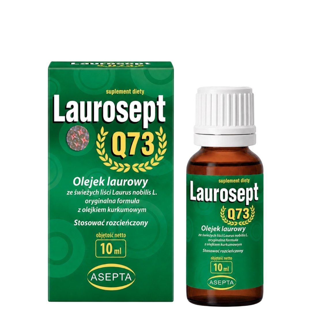 ASEPTA Laurosept Q73 10ml - Olejek laurowy + olejek z kurkumy
