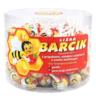 BARTPOL Lizak Barcik z propolisem, miodem i witaminą C o smaku malinowym 60szt. TUBA