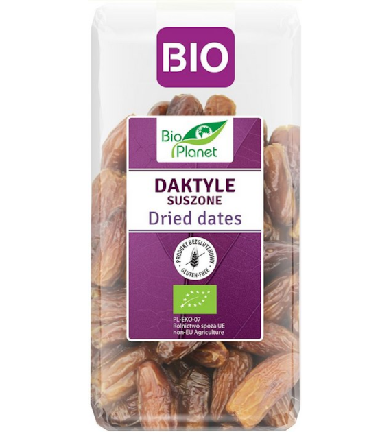 BIO PLANET Daktyle bez pestek suszone bezglutenowe BIO 400g