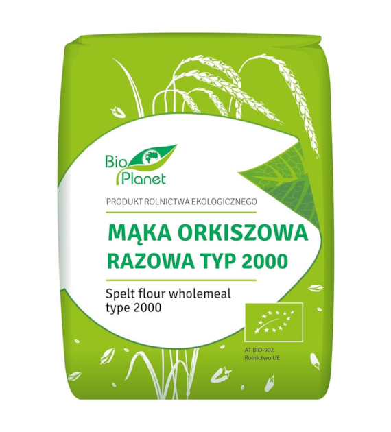 BIO PLANET Mąka orkiszowa razowa typ 2000 BIO 1kg