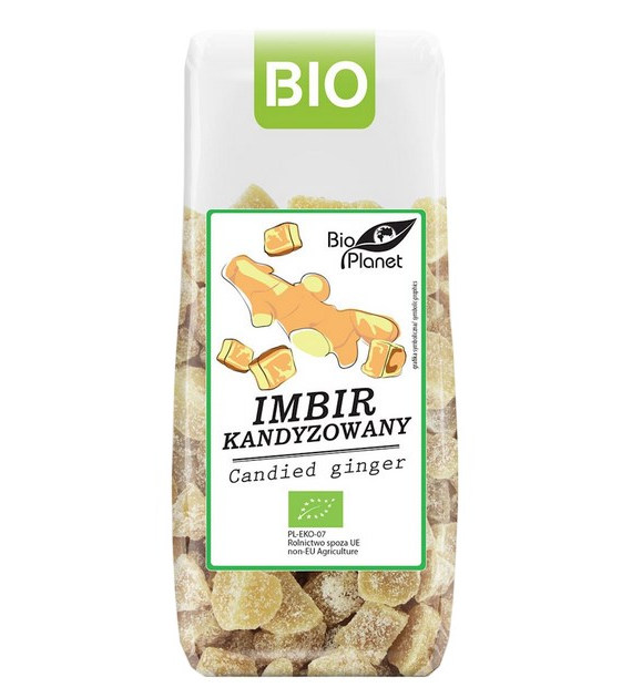 BIO PLANET Imbir kandyzowany BIO 100g
