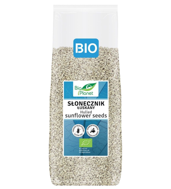 BIO PLANET Słonecznik łuskany bezglutenowy BIO 350g