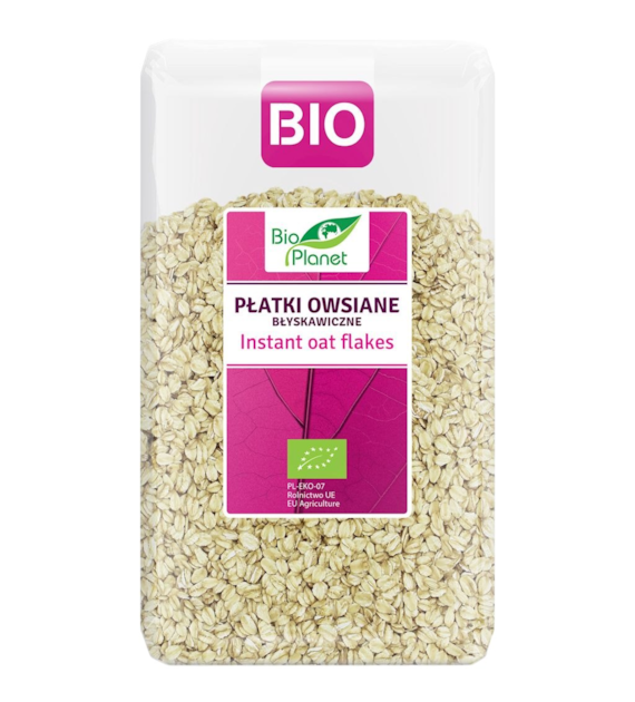 BIO PLANET Płatki owsiane BŁYSKAWICZNE BIO 600g