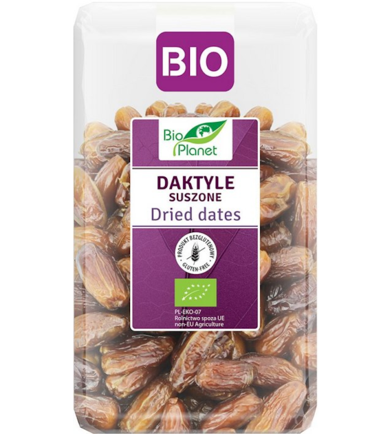 BIO PLANET Daktyle bez pestek suszone bezglutenowe BIO 1kg