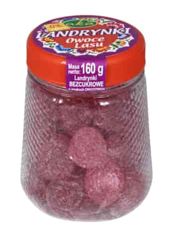 Landrynki owoce lasu ze stewią bez dodatku cukru 160g AKA