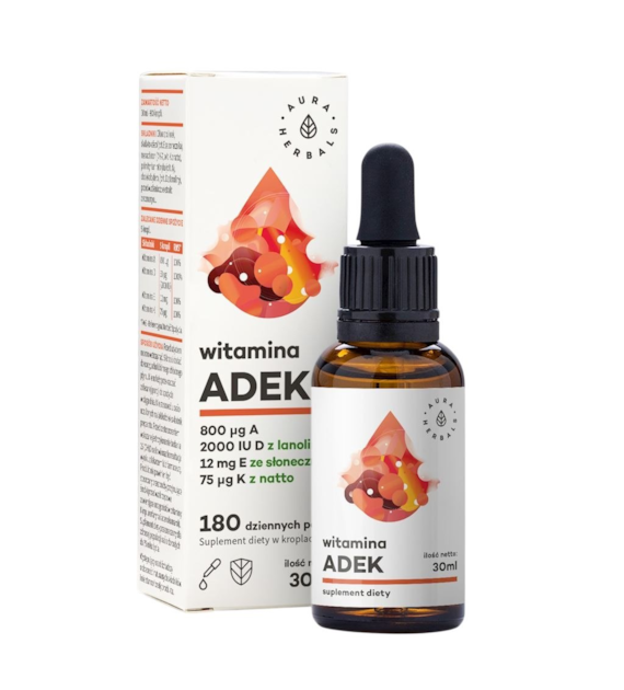 AURA HERBALS Witamina ADEK - krople 30ml