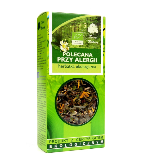 Herbatka Polecana przy alergii BIO 50g DARY NATURY