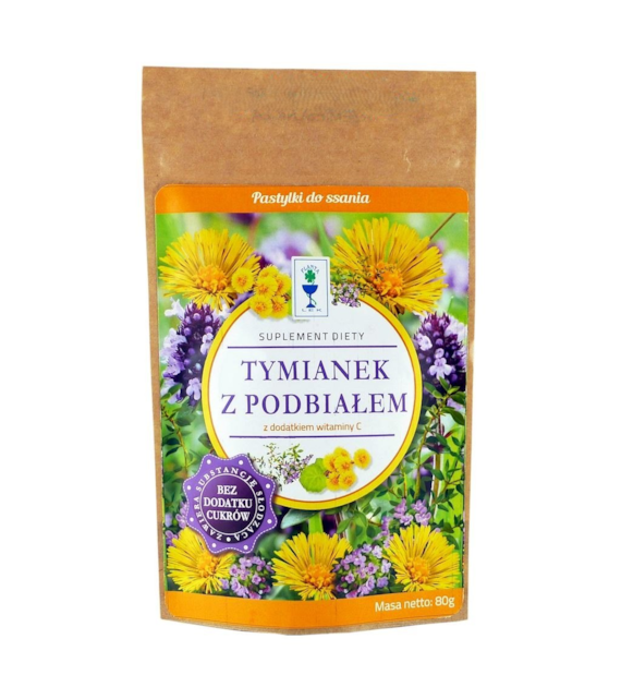 Karmelki Tymianek z podbiałem bez cukru 80g PLANTA-LEK