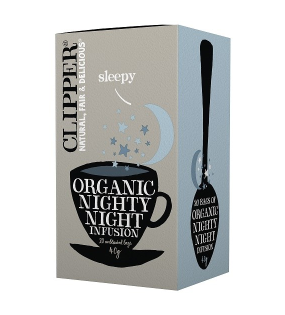 CLIPPER Herbatka Nighty Night z rumiankiem i melisą BIO 20*2g