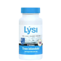 LYSI Tran islandzki w kapsułkach 500mg, 120 kapsułek