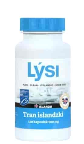 LYSI Tran islandzki w kapsułkach 500mg, 120 kapsułek
