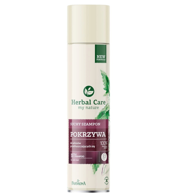 HERBAL CARE Suchy szampon POKRZYWA (włosy przetłuszczające się) 180ml