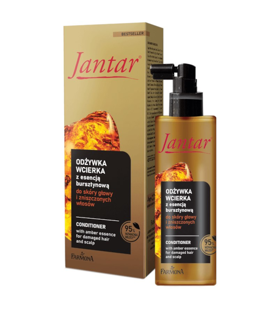 JANTAR Odżywka wcierka z esencją bursztynową do skóry głowy i zniszczonych włosów 100ml FARMONA