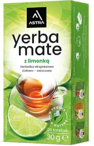 YERBA MATE z limonką herbatka 20*1,5g ASTRA