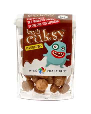PIĘĆ PRZEMIAN Cuksy z karobem z ksylitolem 13g.