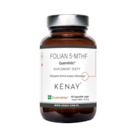 KENAY Folian 5-MTHF Quatrefolic 400mcg, 60kaps. - aktywny kwas foliowy