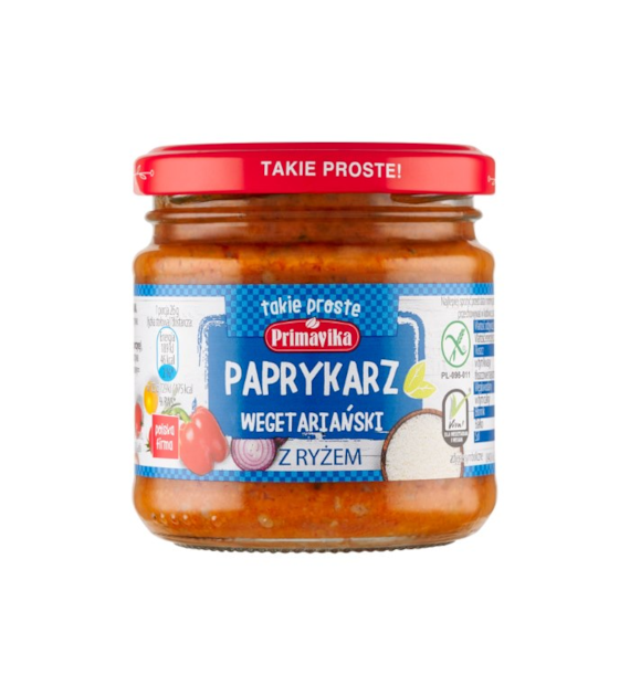 PRIMAVIKA Paprykarz wegetariański z ryżem 160g