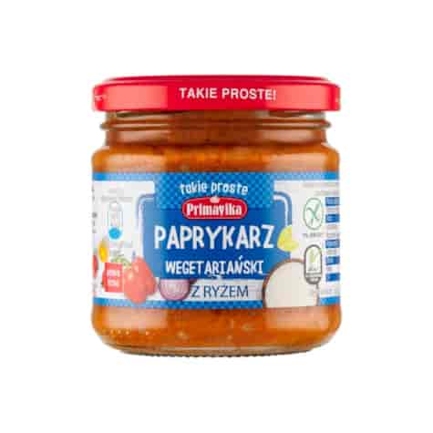PRIMAVIKA Paprykarz wegetariański z ryżem 160g
