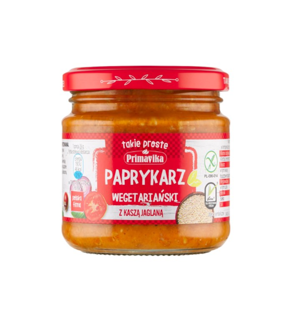 PRIMAVIKA Paprykarz wegetariański z kaszą jaglaną 160g