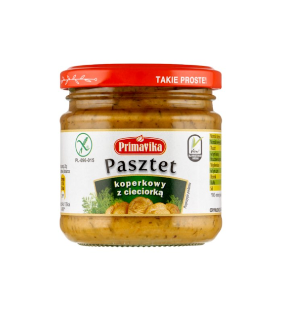 PRIMAVIKA Pasztet koperkowy z cieciorką 160g