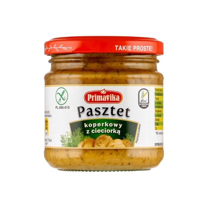 PRIMAVIKA Pasztet koperkowy z cieciorką 160g