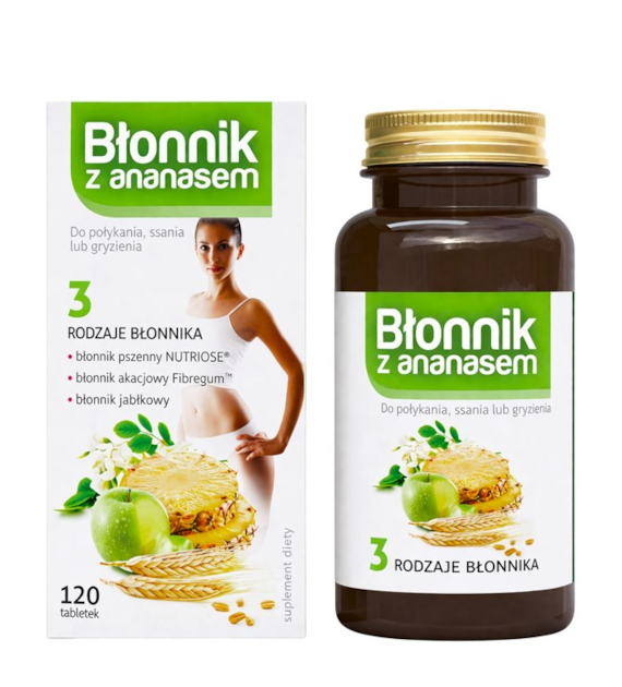 COLFARM Błonnik z ananasem 120 tabl.