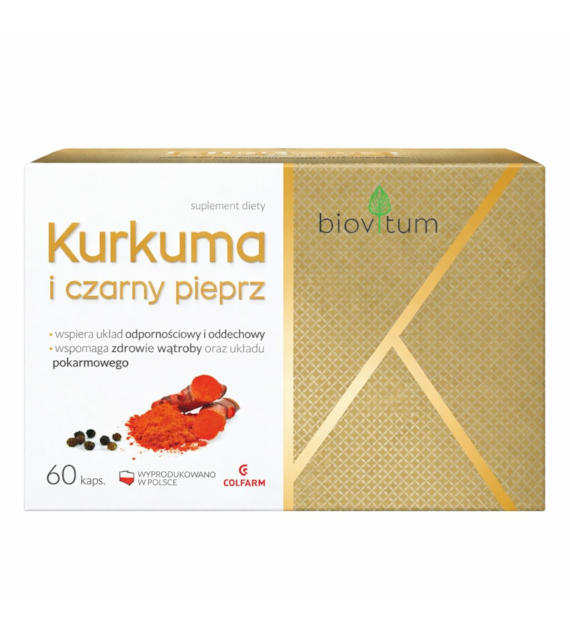 COLFARM Biovitum Kurkuma i czarny pieprz 60 kaps.