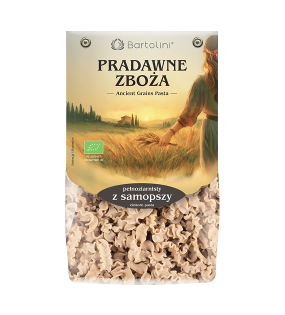 BARTOLINI Makaron z samopszy pełnoziarnisty fala BIO 250g
