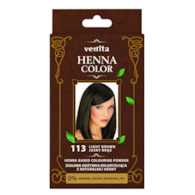 VENITA henna proszek nr 113 jasny brąz 25g - ziołowa odżywka koloryzująca
