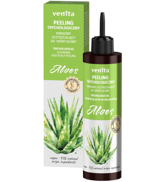 VENITA Trychologiczny peeling Aloes do skóry głowy kwasowy, oczyszczający 100ml