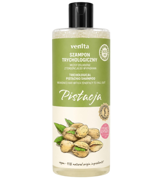 VENITA Trychologiczny szampon Pistacja do włosów osłabionych z tendencją do wypadania 500ml - edycja limitowana