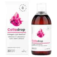 AURA HERBALS Colladrop NatiCol w płynie 500ml - Kolagen rybi + Witamina C, E, selen, cynk, biotyna