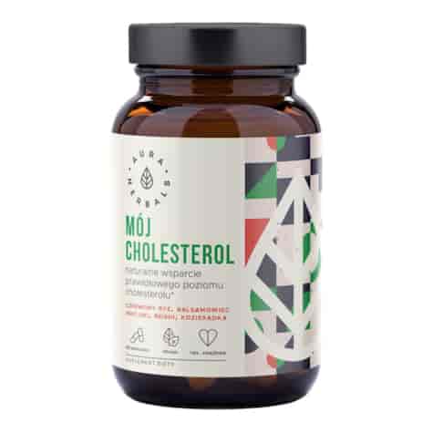 AURA HERBALS Mój Cholesterol, prawidłowy poziom 60 veg. kaps.