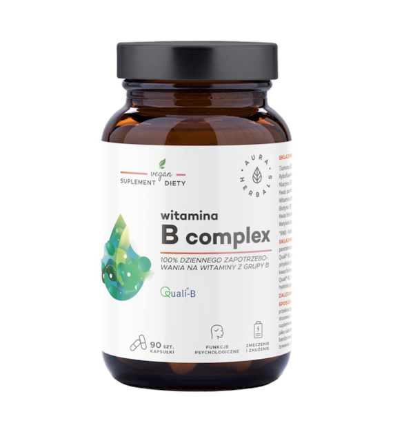 AURA HERBALS Witamina B Complex 90 kaps.