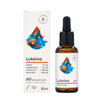 AURA HERBALS Luteina + Witamina A + DHA + Zeaksantyna - krople 30ml