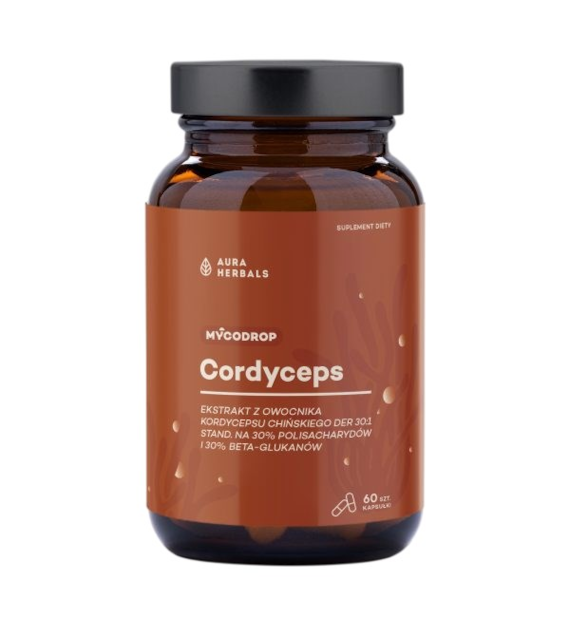 AURA HERBALS Mycodrop Cordyceps 60 kaps.
