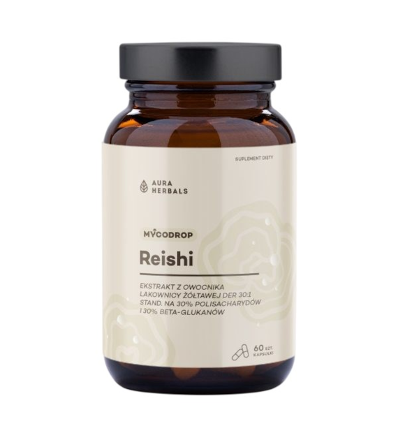 AURA HERBALS Mycodrop Reishi 60 kaps.