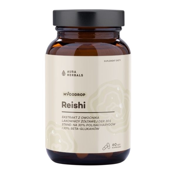 AURA HERBALS Mycodrop Reishi 60 kaps.